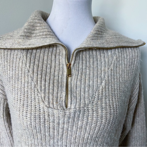 Cupcakes & Cashmere Knit Quarter Zip Sweater Size XS - Picture 3 of 9
